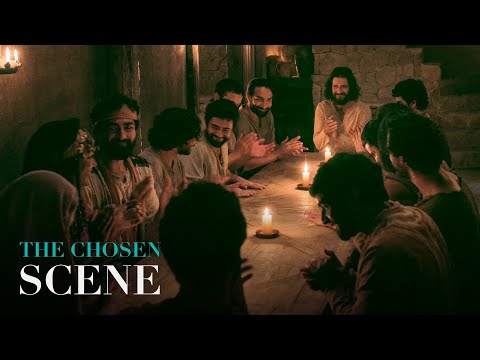 Thumbnail of the video: Jesus and the Disciples Celebrate Hanukkah (The Chosen Scene)