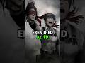 Age At Each Titan Shifter Died In Aot Eren Aot Levi