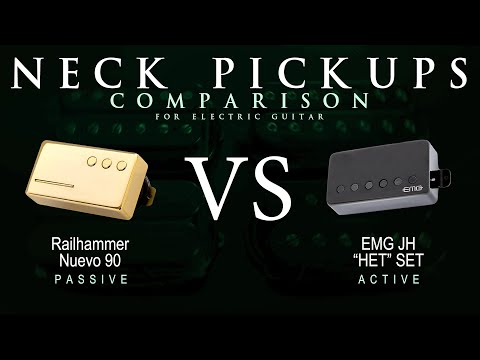 Railhammer NUEVO 90 vs EMG JH HET SET - Neck Guitar Pickup Comparison Tone Demo