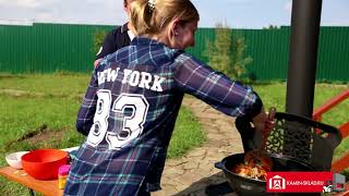 Узбекский плов на чугунной печи Челси