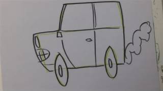 How To Illustrate A Cartoon Car