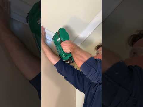 Must have for solo crown molding projects 🤯 #diy #tools #carpenter #carpentry #construction