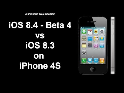 iOS 8.4 Beta 4 vs 8.3 on iPhone 4S