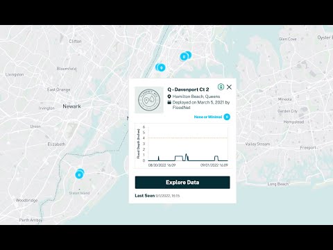 Walkthrough of FloodNet NYC Data Dashboard (built on the FieldKit Portal)