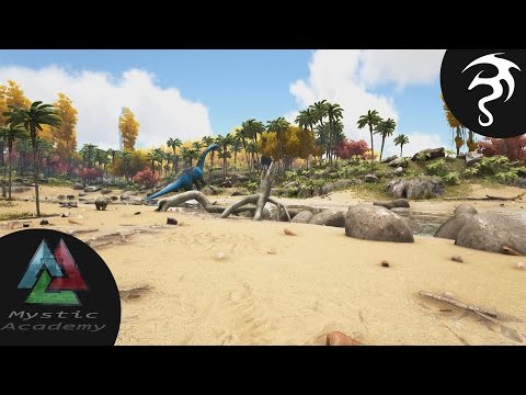 Ark Survival Evolved - Mystic Academy Ep2 - Taming first dinos & Laying first foundations!