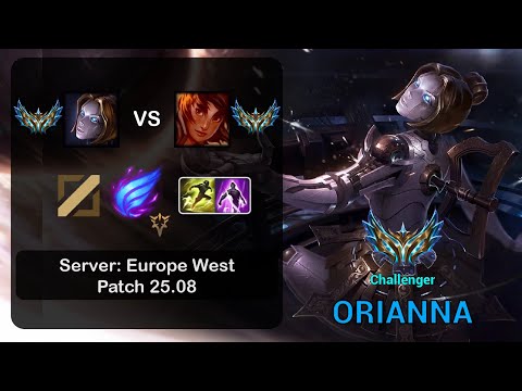 Orianna Mid vs Taliyah - EUW Challenger - Patch 25.08