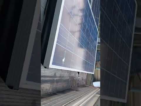 Mocking up the solar panel mounting.