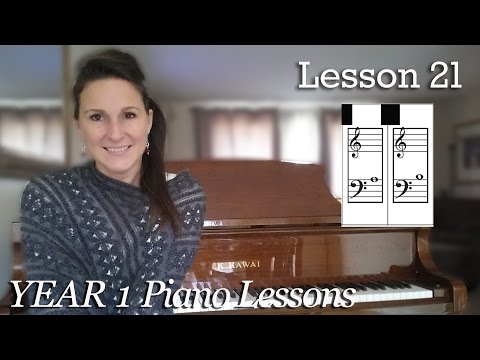 Lesson 21 - Bass Clef A and B  [Year 1] Unit 2- Lesson 5 : Free Beginner Piano Lessons