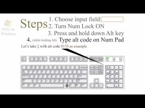 ¿How? Alt codes ♥ keyboard symbols