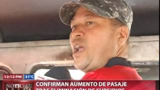 Confirman aumento de pasaje tras eliminación de subsidio