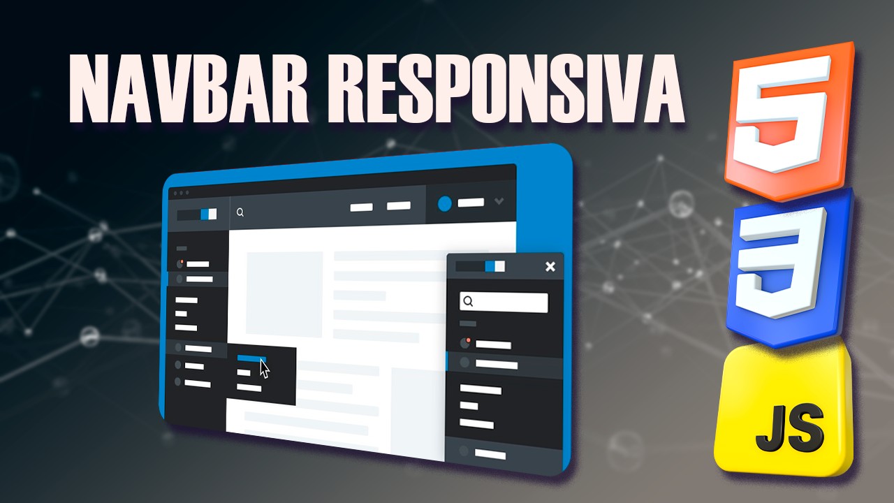 Como criar uma barra de navegação responsiva - Menu Navbar Responsivo com HTML CSS e JavaScript