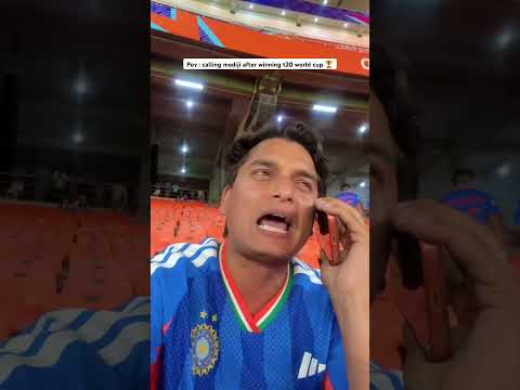 Calling modiji after winning t20 world cup 🏆🇮🇳 most viral comedy 😂 #shorts #ytshorts