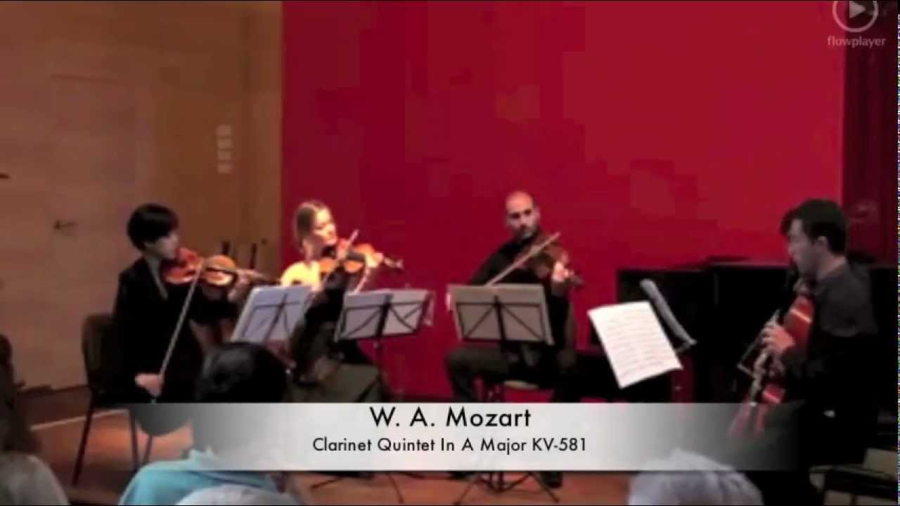 Alberto Agut plays Mozart Clarinet Quintet In A major K. 581: I. Allegro