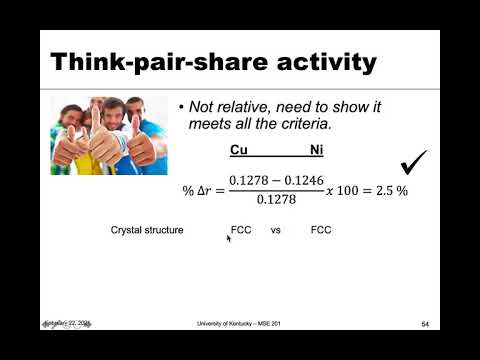 MSE 201 S21 Lecture 15 - Module 2 - Hume-Rothery Rules Example 2
