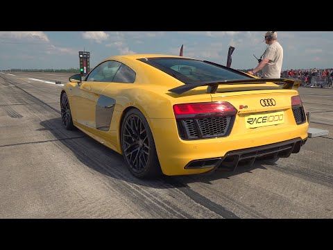 1/2 Mile Top Speed Run! 1400HP R8 V10 Biturbo, 1300HP Golf 2 Rallye R30, Golf 7 RS3, 765LT,  TT RS