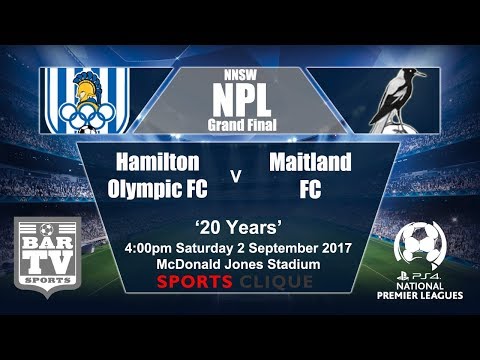 2017 NNSWF NPL U20's - Grand Final - Hamilton Olympic FC v Maitland FC