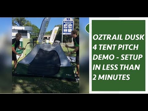 OZtrail Dusk Series 4 Tent Pitch Demo - Set up in less than 2 minutes