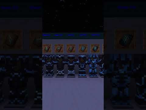 All Minecraft Armor Trims with Lapis on Netherite Armor! ⚫💙