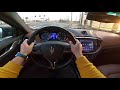 2016 Maserati Ghibli S Q4 3.0 V6 TwinTurbo 430 HP - POV Test Drive, sound, acceleration