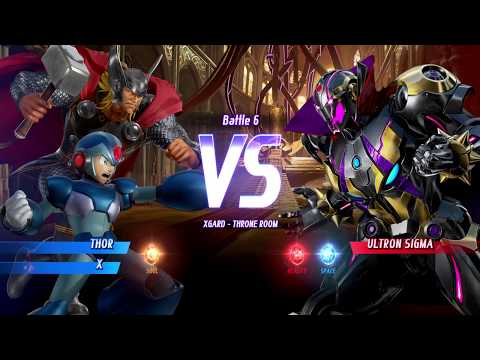 MARVEL VS. CAPCOM: INFINITE Thor and X vs Ultron Sigma