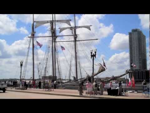 Commemorate 450: French Tall Ships Moor at Northbank of Jacksonville