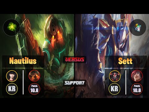Lehends NAUTILUS (Support) [Aftershock] VS SETT - Grandmaster KR Patch 10.8