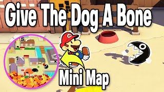 Find Bone for the Chain Chomp with Mini Map : Paper Mario - The Origami King -  Shogun Studios