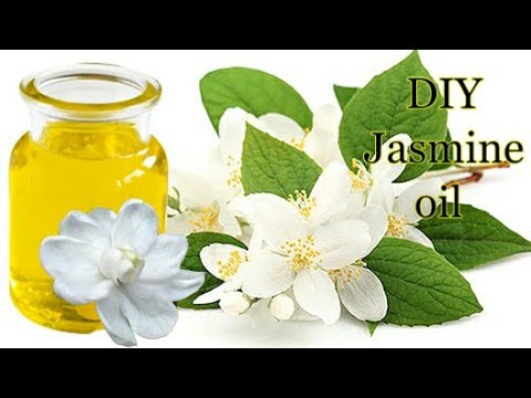 Part of a video titled DIY Jasmine Oil At Home For Hair And Skin - YouTube