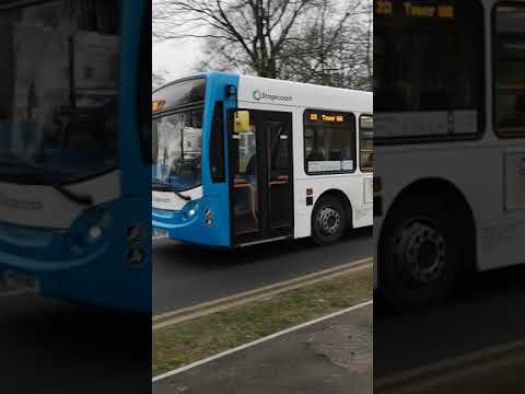 Stagecoach Merseyside Enviro 200 on route 20 to Tower Hill passing Hall Drive, Kirkby