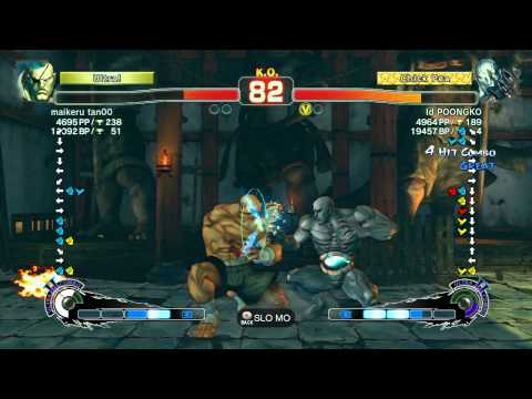Michael Tan (Sagat) vs Poongko (Seth) - SSF4 Arcade Edition Xbox Live Ranked Match