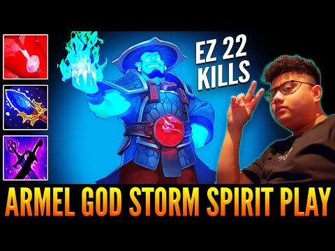ARMEL God Level STORM SPIRIT Mid Gameplay | Bloodstone Item Rush | Dota 2