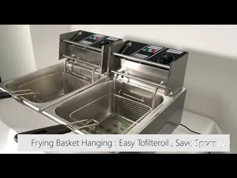 2800w electric fryer double tank