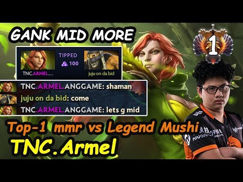 TNC Armel - [Windranger] GANK ME MORE Top1 MMR vs Legend Mushi Dota 2 7.21d Pro Gameplay