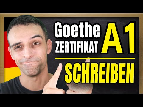 Goethe Zertifikat A1 SCHREIBEN | How to pass the written part. | German A1 Goethe Exam