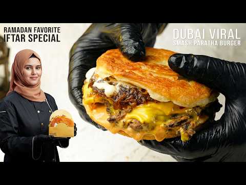 Dubai’s Viral Paratha Smash burger 🍔🇦🇪