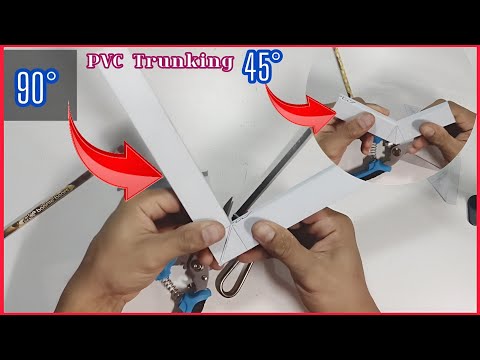 PVC trunking work | PVC trunking best modification How to make an elbow | PVC trunking installation