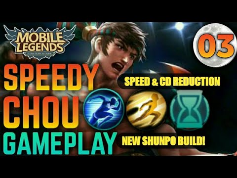 Chou Speed Build Gameplay #3 | Speedy Chou | New Meta Build | JaiBurrito | Mobile Legends