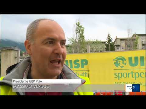 L'Uisp sulla Rai con il servizio della TgR Valle d'Aosta su Bicincittà ad Aosta