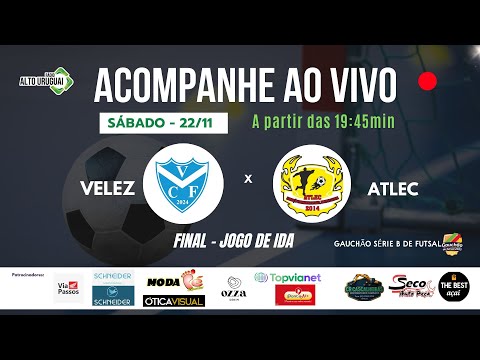 AO VIVO E COM IMAGENS: Vélez Camaquã x Atlec - Gauchão Série B – FINAL - Jogo de IDA