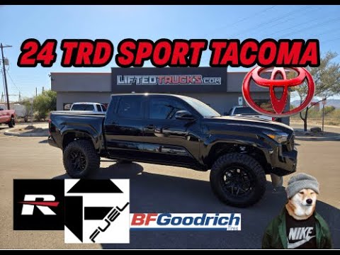 2024 TACOMA TRD SPORT. 3\" READY LIFT. FALCON SHOCKS. FUEL WHEELS. BFG TIRES. STOOCK T28712