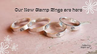Handmade Rings - Our new Stamped Spring Time Flower Rings are here(: