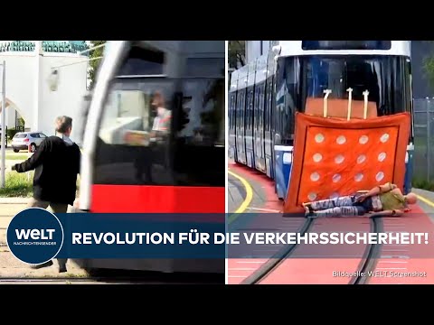ZÜRICH: Immer wieder schwere Unfälle! Tram-Hersteller Alstom testet Straßenbahn-Airbag