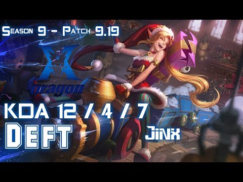 KZ Deft JINX vs XAYAH ADC - Patch 9.19 KR Ranked