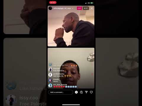Giggs on ig live with his son