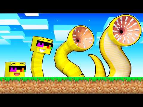 Minecraft But Sunny turns into a WORM!