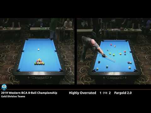 Highly Overrated vs Fargold 2.0 - Gold Teams - 2019 Western BCA 8-Ball Championship