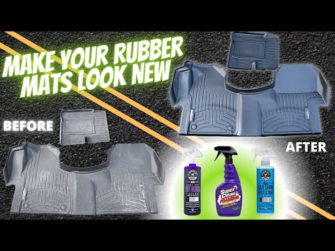 How to make your Rubber Mats look new again! | Chemical Guys Mat Renew | Super Clean | Detailing