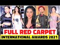 Full Red Carpet Arrival At International Iconic Awards 2021 Sumedh Mallika