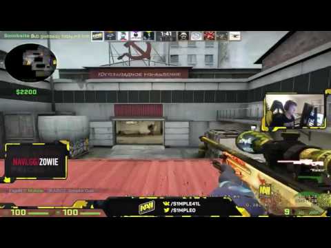 CS:GO - s1mple vs NIKO playing FPL on Cache