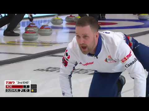 2018 Home Hardware Canada Cup - Brad Gushue Runback for 4